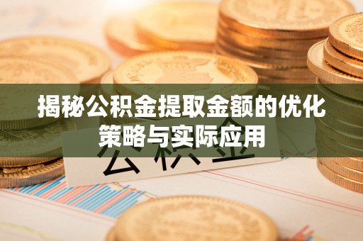 镜铁揭秘公积金提取金额的优化策略与实际应用