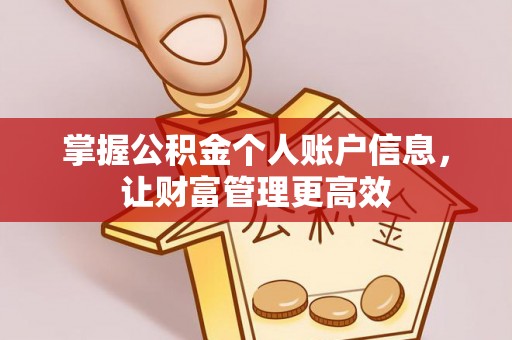 镜铁掌握公积金个人账户信息，让财富管理更高效